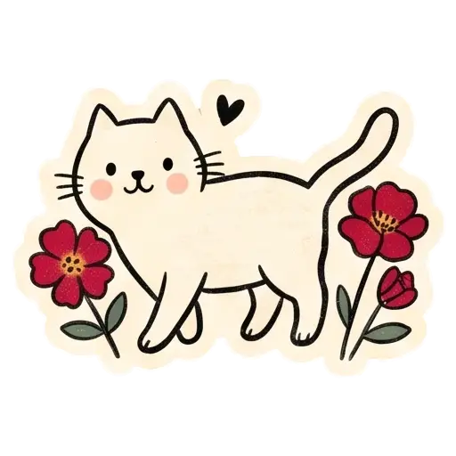 my love, cat, cat lover, romantic, love, cute, WhatsApp stickers, stickers, love message (13)